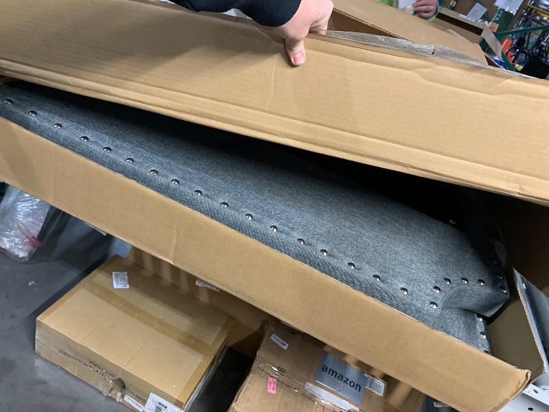 Photo 1 of ***PARTIAL SET***BOX 2 OF 2***
Merax Upholstered Daybed with Trundle, Wood Slat Support,Upholstered Frame Sofa Bed, Twin, Gray