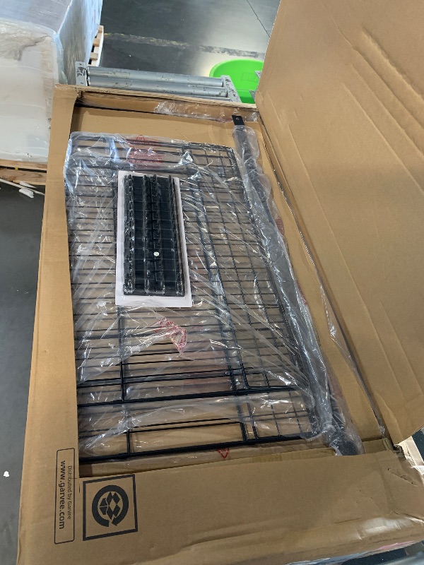 Photo 1 of ***PARTIAL SET***BOX 1 OF 2***
GarveeHome Twin Bed Frame with Storage Headboard, Kids Bed Frame with 2 Drawers, Boucle Upholstered Platform Bed with Bookcase, No Box Spring Needed, Easy Assembly, Grey