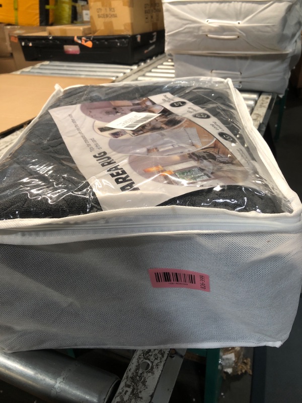 Photo 1 of ***STOCK PHOTO FOR REFERENCE ONLY***LIANLAM Washable Rug 8x10 Area Rugs for Living Room - Stain Resistant Non-Slip Backing Boho Rug for Bedroom,Durable & Ultra-Thin Vintage Large Area Rug(8x10,Black)