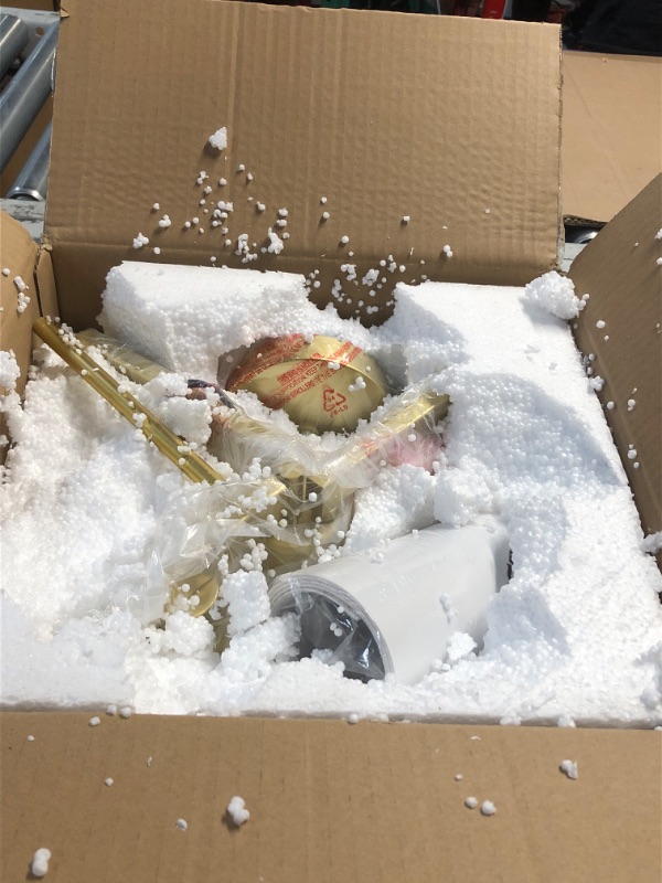 Photo 1 of ***STOCK PHOTO FOR REFERENCE ONLY***DEYNITE Gold Wall Sconces Set of Two 2-Light Modern Wall Light 3.93"(W)*15.4"(H) Bathroom Vanity Light Milky White Glass