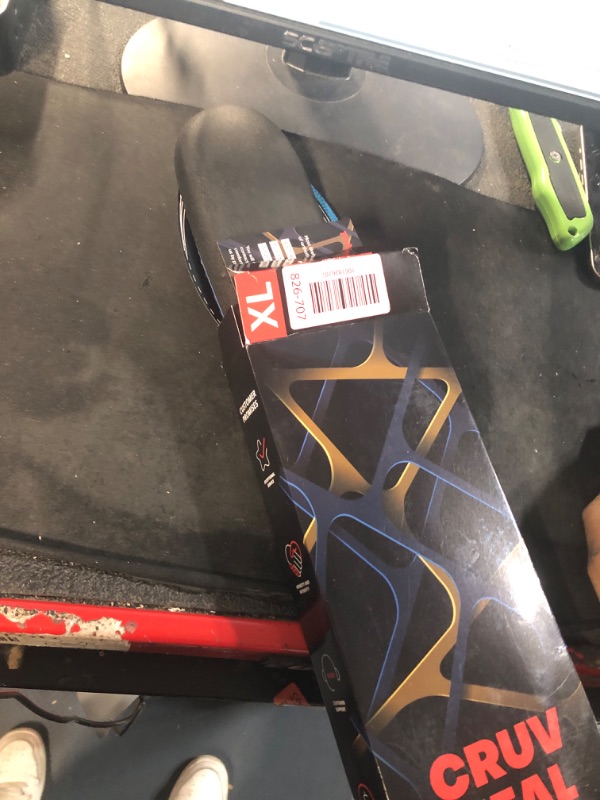 Photo 1 of (New) Work Orthotic Insoles - Anti Fatigue Medium Arch Support Shoe Insert Men Women - Plantar Fasciitis Flat Feet - Relieve Foot Pain - Work Boot Insoles Standing All Day (XL, Blue Lines)