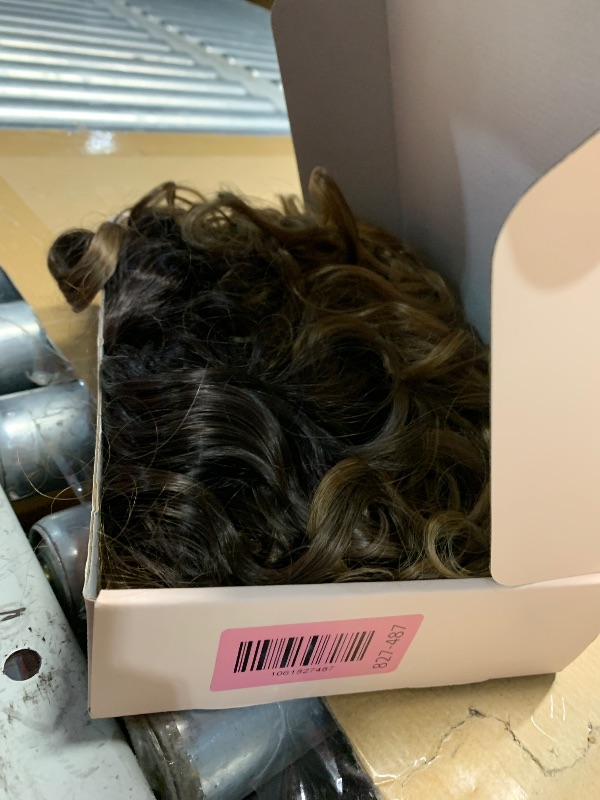 Photo 1 of ***(STOCK PHOTO FOR REFERENCE ONLY/ ITEM WILL DIFFER)***LONAI Blonde Curly Wig Long Curly Wigs with Bangs for Women WIG006 Synthetic Hair Wig Vintage Hairstyle for Daily Use Party Cosplay-Honey Blonde with Dark Roots