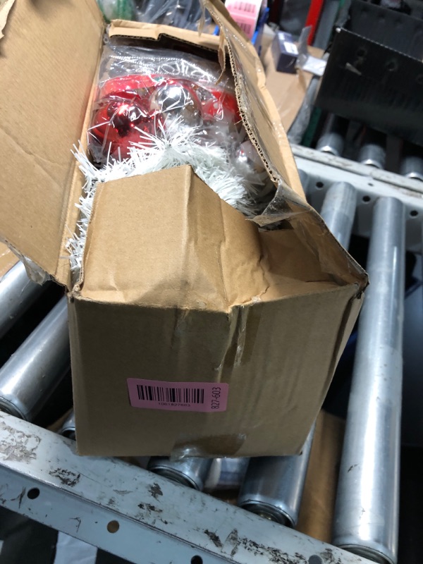 Photo 1 of (MISSING REMOTE) 4 Ft Christmas Tree Remote Control 8 Modes Dual Color Change Timer 100 Warm White&Colored Lights 18 Christmas Ball Ornaments 3D Star Battery Operated Small Xmas Tree Table Indoor Holiday Party Decor