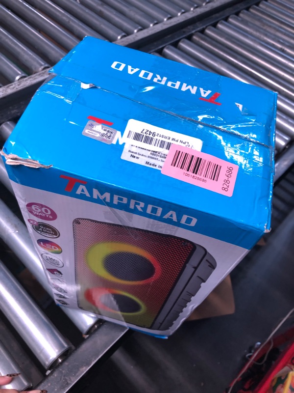 Photo 1 of **************MISSING REMOTE************
Bluetooth Speakers, 60W(80W Peak) Portable Loud Wireless Stereo Speaker with Rich Bass, Bluetooth 5.0, FM Radio, Colorful Light, TWS Pairing, EQ, 10000mAh Battery, Outdoor Speaker for Home Party Gift