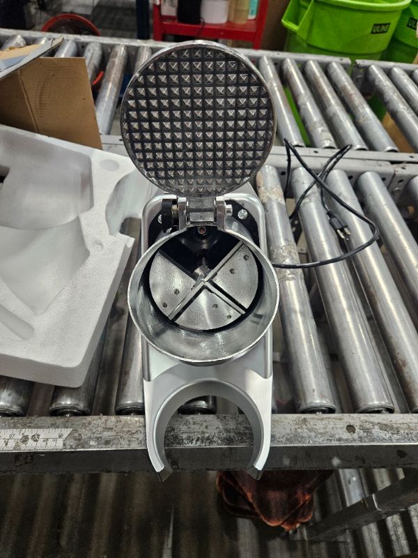 Photo 1 of ** For parts only Damaged ** Reespring Snow Cone Machine Shaved Ice Machine Ice Crusher with Stainless Steel Blade Kitchen Electric for Shaved Ice and Snow Cone (300W 2000r/min) Also Comes with a Free Ice Pick and Ice Cube Tray