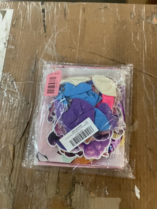 Photo 2 of Demon Hunters Birthday Decorations, Party Supplies Set Include Banner, Backdrop, Balloons, Hanging Swirls, Cake Cupcake Toppers, Tablecloth for Boys Girls Kpop Theme Party