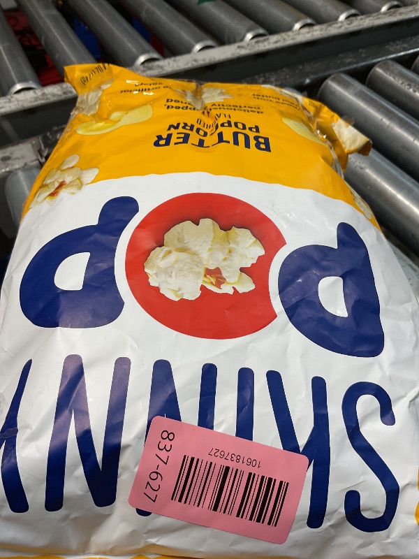 Photo 1 of * Two pack* BB 10.11.25* SkinnyPop Popcorn, Butter, Made with Real Butter, Whole Grain Snack, 4.4oz Bag