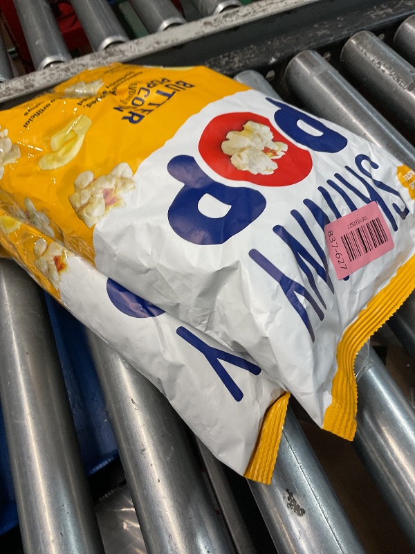 Photo 1 of * Two pack* BB 10.11.25* SkinnyPop Popcorn, Butter, Made with Real Butter, Whole Grain Snack, 4.4oz Bag