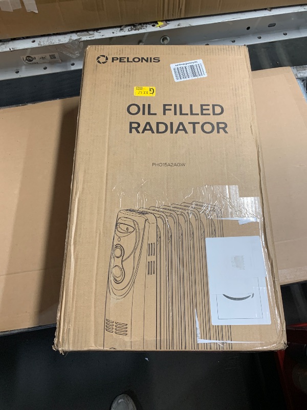 Photo 1 of PELONIS Radiator Heater for Large Space, Electric Oil Filled Radiator, Dual Knobs, 1500W, Quiet Space Heater, 3 Modes, Tip-over Protection