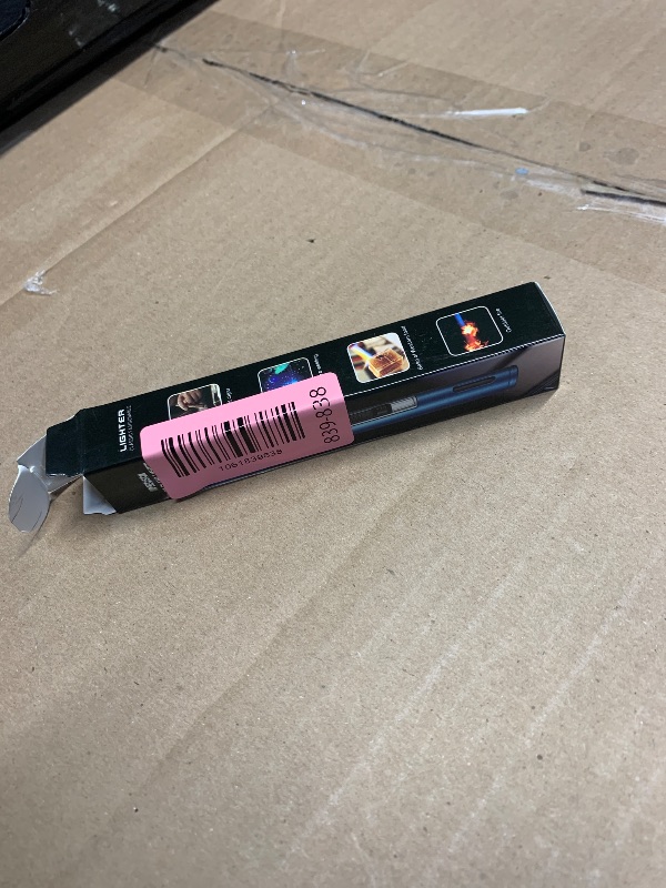 Photo 3 of Camping Mini Torch Lighter Small Refillable Butane Lighters Pocket Tactical EDC Windproof Jet Flame with Visual Window for Hiking Survival Kitchen Candle Fireplace Home Party BBQ, 5" (Without Fuel)