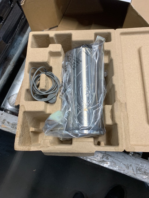 Photo 1 of ***(PARTS ONLY/ NON FUNCTIONAL)***simplehuman 9 oz. Touch-Free Automatic Rechargeable Sensor Pump, Brushed Stainless Steel, New