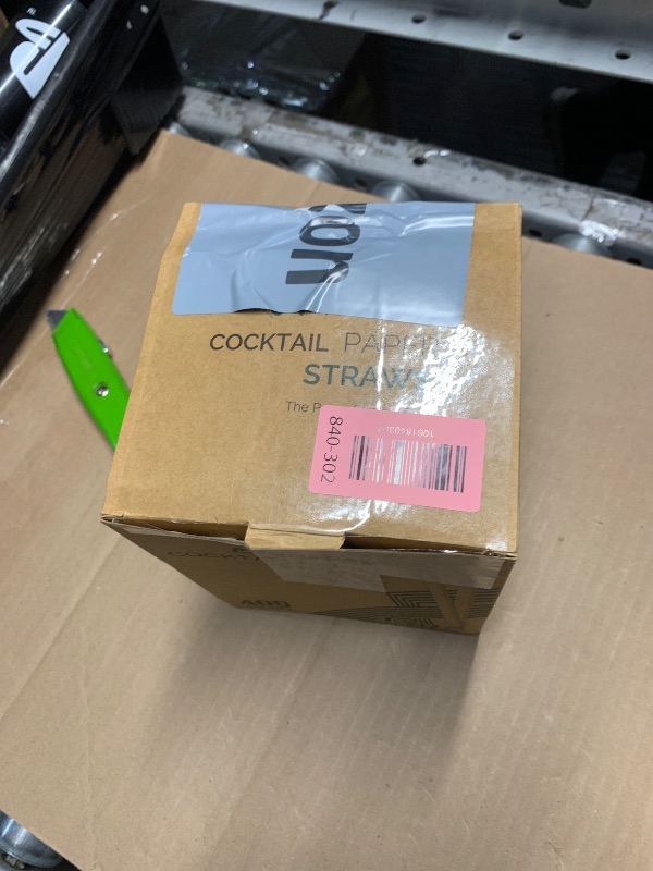 Photo 1 of [400 Pack] Compostable Short Paper Straws Individually Wrapped, 5.75" x 0.24", Dye-free White - Great for Kids, Milk Cartons, Cocktail & Coffee