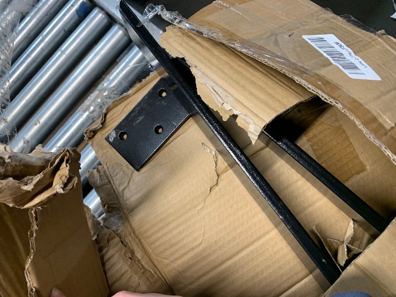 Photo 1 of ?2-Pack? Free Hanging T Shelf Bracket, Solid Heavy Duty Steel Knee Wall Hidden Granite Countertop Support Floating Bracket Hardware, Universal ,20 Inch , DIY Projects , Screws Included