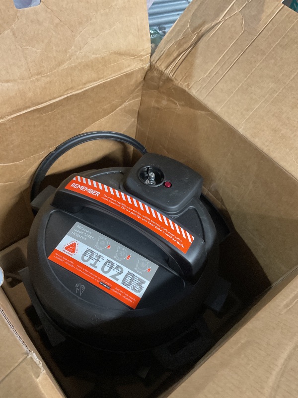 Photo 1 of ***(PARTS ONLY/ MISSING PARTS/ NON FUNCTIONAL)***
**MISSING PRESSURE VALVE, SEVERE DAMAGE- PARTS ONLY**
CHEF iQ Smart Pressure Cooker with WiFi and Built-in Scale - Easy-to-Use 10-in-1 Multicooker with 500+ Guided Recipes - Rice Cooker, Slow Cooker, Inst