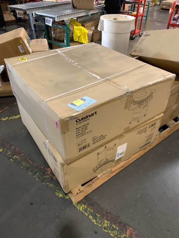 Photo 1 of ***FACTORY SEALED***Cuisinart 360° XL Griddle Outdoor Cooking Center, 30” Round Flat Top Grill with Stainless Steel Vented Lid, Folding Prep Tables, 45,000 BTU Burners, Grease Management, Gas Grill for BBQ, Cookouts