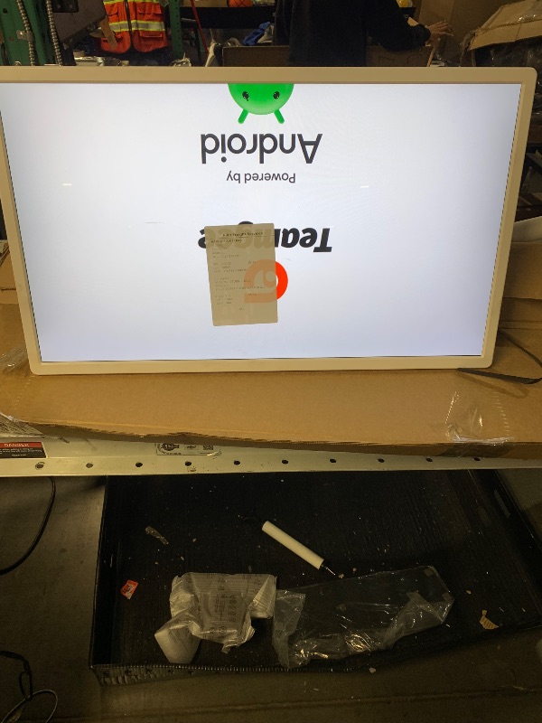 Photo 1 of ***DAMAGED - SEE NOTES/PICTURES***Teamgee 32-Inch Portable Smart Screen on Wheels, Wireless Touch Monitor with 8-Hour Battery, Android 13, Full-Motion Mount for Streaming, Work, and Multi-Purpose Use