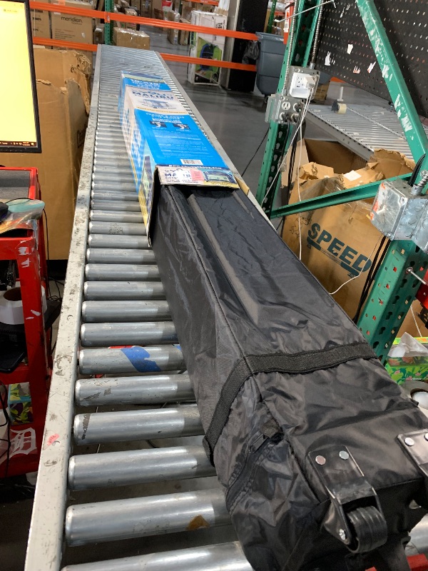 Photo 1 of Yoli Malibu EasyLift 100 10' x 10' Straight Leg Instant Canopy Value Pack
The Yoli Malibu EasyLift 100 10'x10' Straight Leg Instant Canopy Value Pack pen, delivers 100 square feet of UV-protective shade with a durable, rust-resistant steel frame. It incl