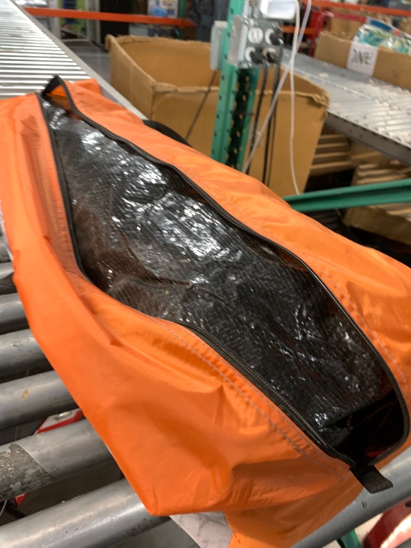 Photo 1 of ***(MAJOR DAMAGE/ SEE NOTES FOR DETAILS)***Golden Bear Breeze Bay 9' x 9' Tent
The Golden Bear Breeze Bay Tent is designed to provide a spacious and comfortable outdoor experience, measuring 9'x 9'x 86" with an attached awning for extra shade and protecti