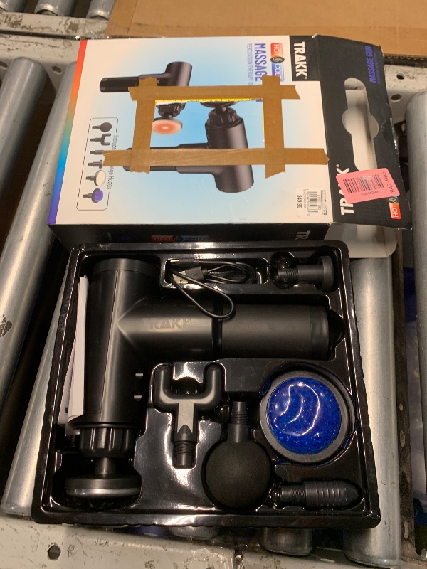 View 2 of ***(PARTS ONLY/ NON FUNCTIONAL)***TRAKK Beast Cordless Hot and Cold Percussion Massager, 6 Intensity Levels, Deep Tissue Massage Gun, Black