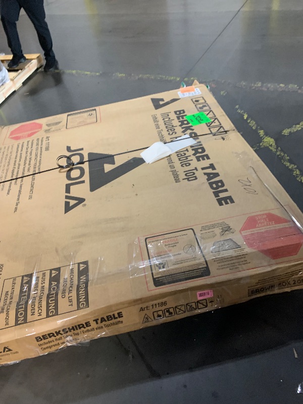 Photo 1 of (box 2of2) **truck/trailer pick up only**

JOOLA Inside 25mm Table Tennis Table with Net Set - Features 10-Min Assembly, Playback Mode, Compact Storage