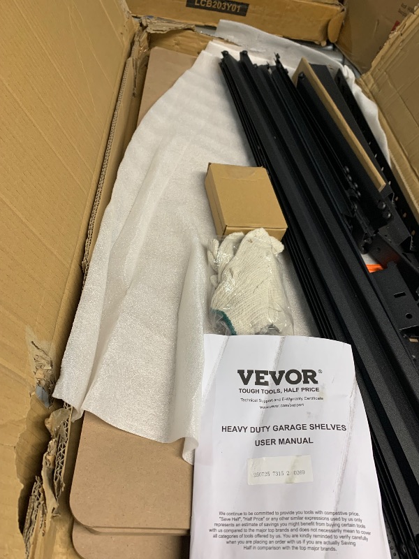 Photo 1 of ***STOCK PHOTO FOR REFERENCE ONLY ***VEVOR Storage Shelving Unit, 5-Tier Adjustable, 2000 lbs Capacity, Heavy Duty Garage Shelves Metal Organizer Utility Rack, Black, 36" L x 18" W x 72" H for Kitchen Pantry Basement Bathroom Laundry