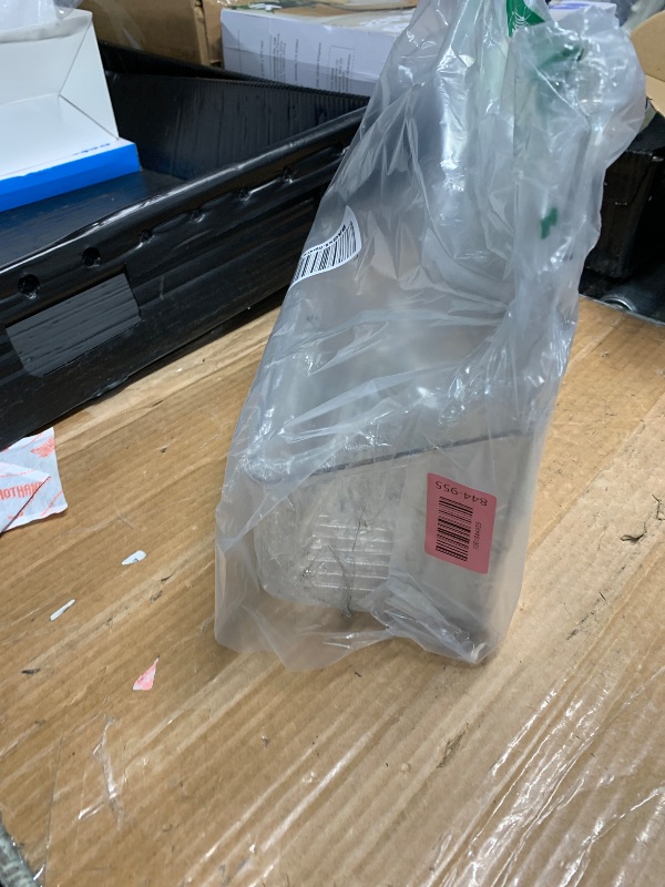 Photo 1 of ***(PARTS ONLY/ MAJOR DAMAGE/ NON FUNCTIONAL)***
mDesign Plastic Over Cabinet Door Storage Organizer Bin for Kitchen, Pantry, Bathroom, Laundry, Utility Room - Hang Outside or Inside Door - Holds Lunch Bags, Shampoo, Cleaning Supplies, Large - Clear