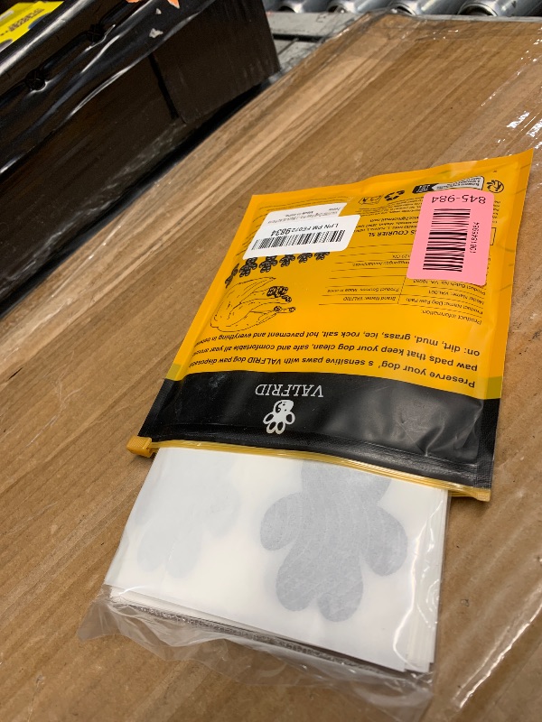 Photo 1 of ?VALFRID Dog Paw Protector Pads,15 Sets-60 Pads Anti-Slip Grips for Hardwood Floors,Best for Hot Pavement,Strong Self-Adhesive Traction Stickers for Senior Dog Essentials Black XL