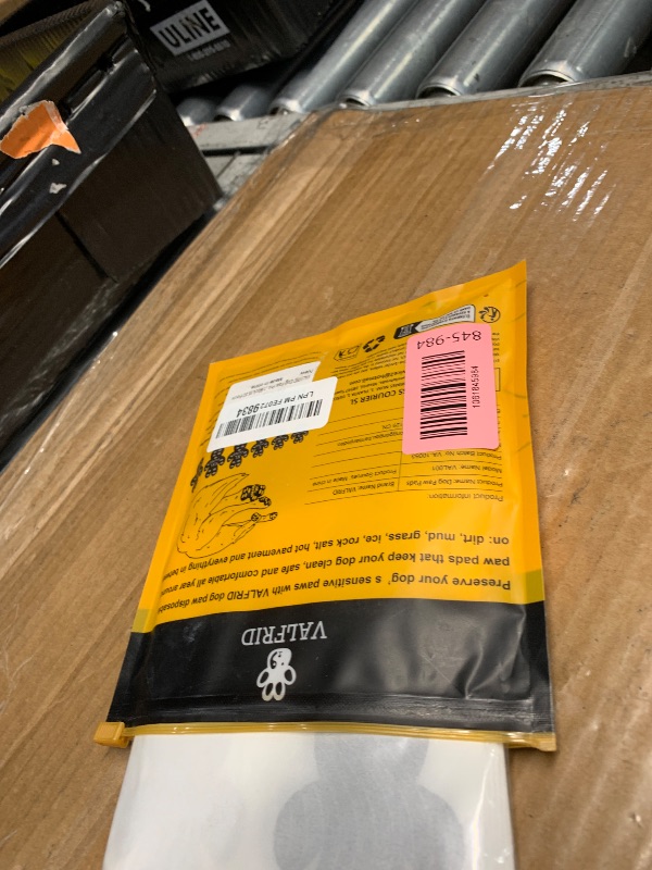 Photo 1 of ?VALFRID Dog Paw Protector Pads,15 Sets-60 Pads Anti-Slip Grips for Hardwood Floors,Best for Hot Pavement,Strong Self-Adhesive Traction Stickers for Senior Dog Essentials Black XL