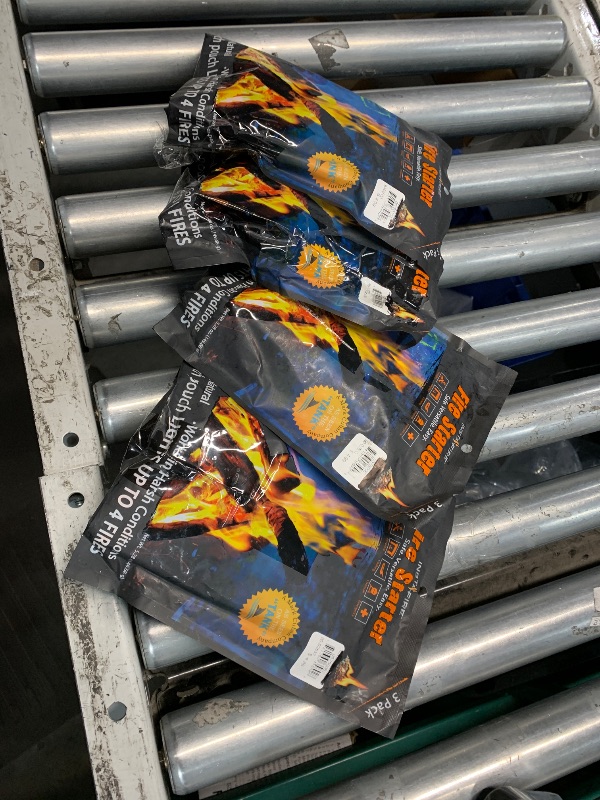 Photo 1 of (4 Packs) Insta-Fire Fire Starter Perfect for Camping, Emergencies, Hiking, Fishing, Boating, Fire Pits, Grilling, Survival, Preppers, Food Storage, Boiling Water (as Seen on Shark Tank!)