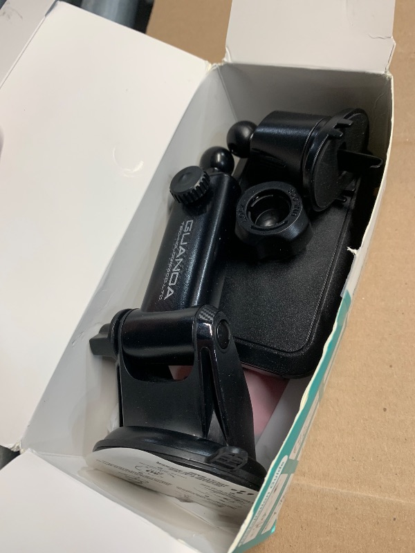 Photo 1 of [2025 New] Dashboard Phone Holders for Your Car (+Vent Hook)[Military Grade Stable] Car Cell Phone Holder, Non-Slip Silicone Carbon Fiber Car Phone Mount, Rotatable Suction Cup for All Phone, Gray