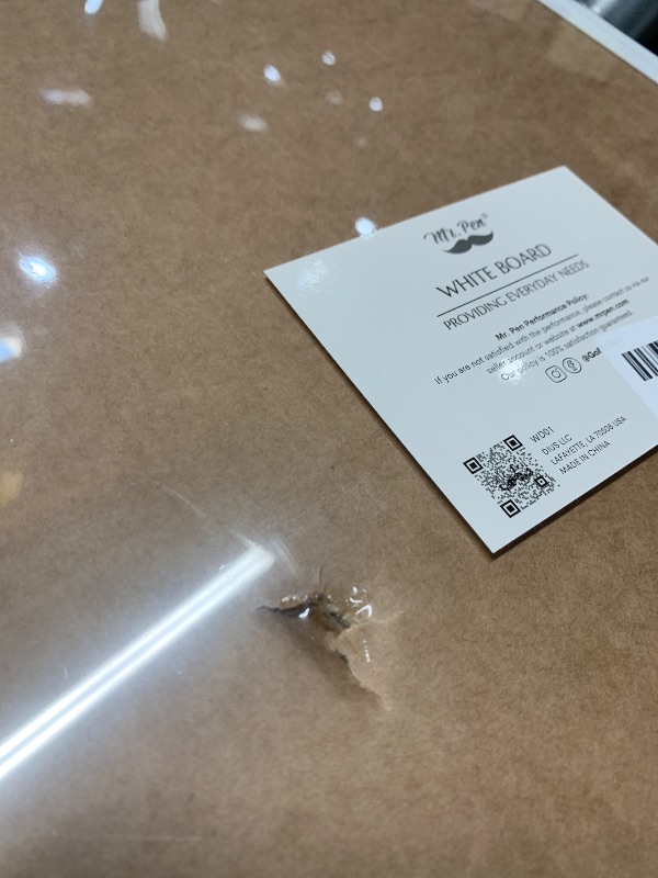 Photo 1 of ***DAMAGED - SEE NOTES/PICTURES***
Mr. Pen- Dry Erase Board, 14” x 11” with a Black Dry Erase Marker, Small Mini White Board for Students, White Frame, Includes Double Sided Tapes