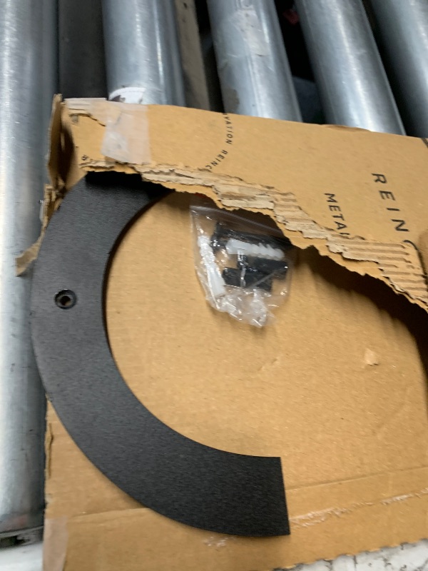 Photo 1 of 12 Inch Modern Floating House Numbers for Outside | Large Metal House Numbers for Outdoors | Black Coated Rust-Proof Home Address Numbers/Plaques | Metal Numbers