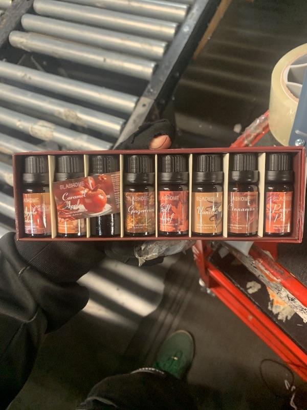 Photo 1 of ?Fall Essential Oils Set | 8 Pcs Autumn Essential Oils for Diffusers for Home, Fragrance Oil for Candle, Aromatherapy Gift Set | Pumpkin Pie, Cinnamon, Apple Cider, Vanilla, Fall Leaf & More