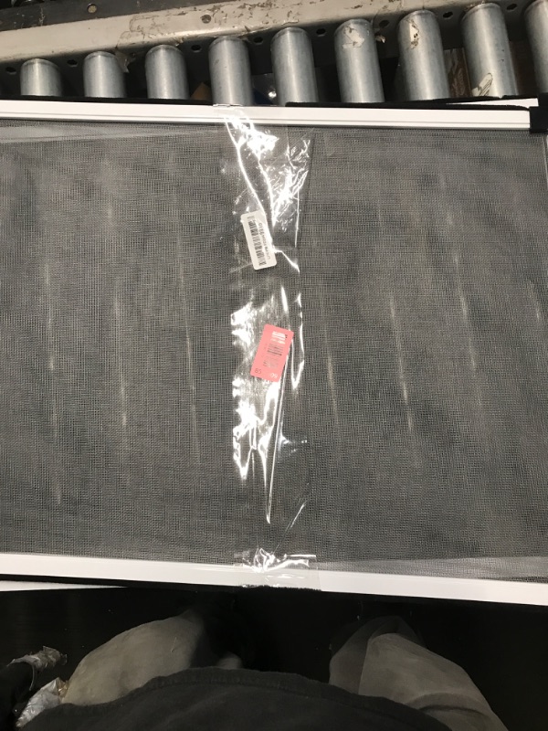 Photo 1 of [MEASURE FIRST] FLYZZZ Window Screen, FIXED 19.68" HEIGHT, Fits Window Opening Width 28" to 52", Adjustable Sliding Screen Insert, Large, 2-Pack