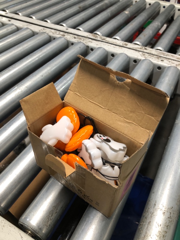 Photo 1 of ***(PARTS ONLY/ NON FUNCTIONAL)***Halloween String Lights - 20 LED 6.6Ft 3D Pumpkin Ghost Battery Powered Light with Timer - Spooky Cute Decor for Outside Indoor Yard House Bedroom Holiday Window Fireplace Party Decorations