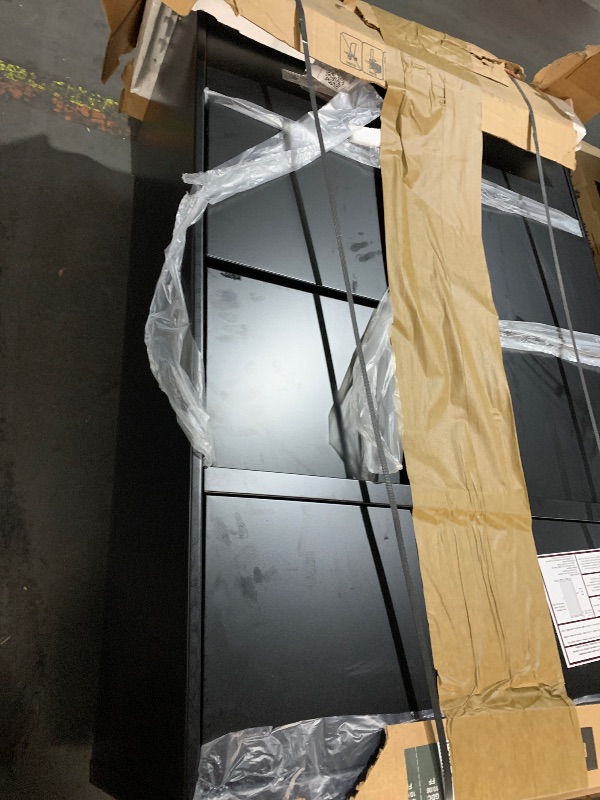 Photo 1 of *** TRUCK/TRAILER PICKUP ONLY***
HON 4 Drawer Lateral File Cabinet with Lock, Metal Filing Cabinets for Offices, Adjustable Hangrails for A4, Legal, Letter Files, 18" Deep, Black