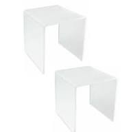 Photo 1 of  acrylic risers opaque 2 pack