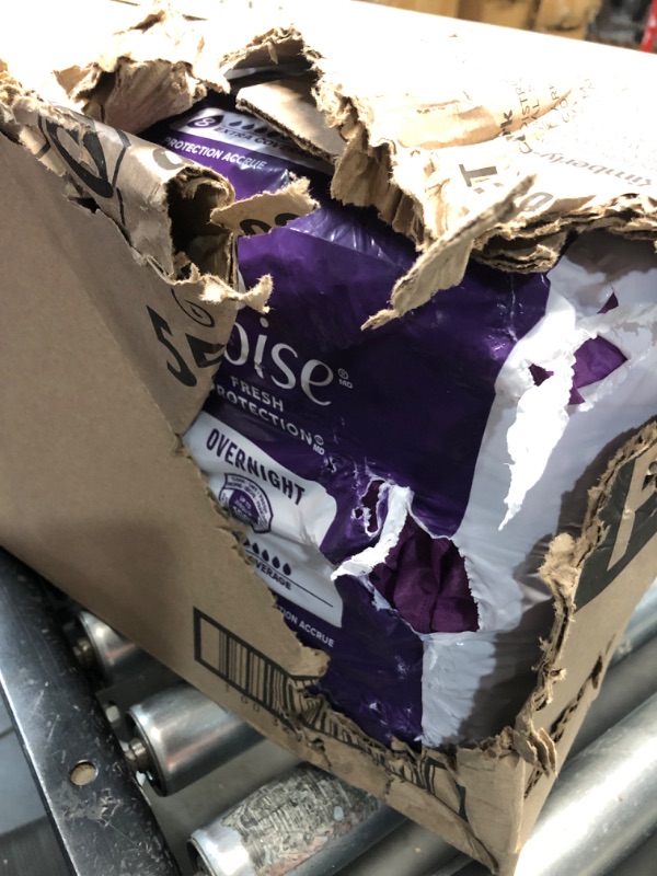 Photo 1 of ***A FEW PADS MAY BE DAMAGED***Poise Incontinence Bladder Control & Postpartum Pads for Women - Extra Coverage - Overnight Absorbency (8 Drop)