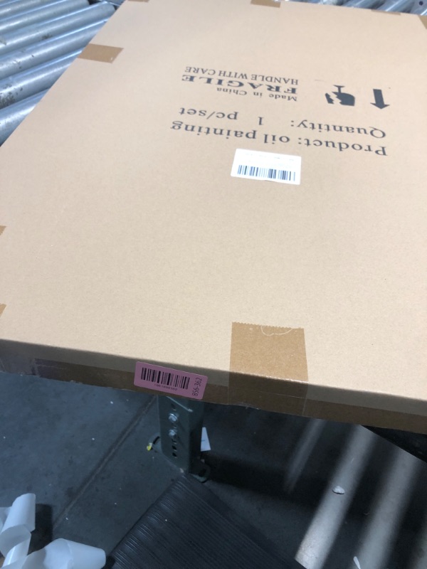 Photo 1 of ***FACTORY SEALED***Creespi Black and White Abstract Textured Wall Art 24x36 inch,Modern Minimalist Hand Painted Oil Painting On Canvas for Wall Decor