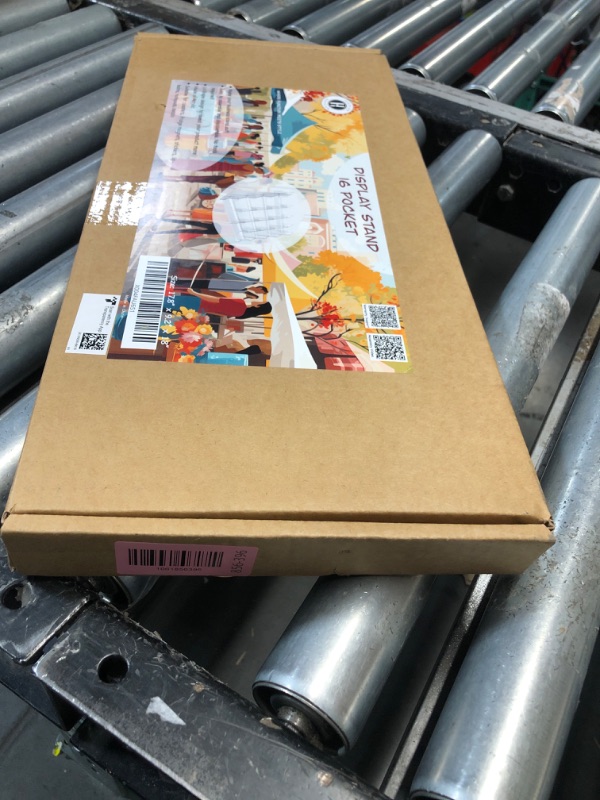 Photo 1 of ***FACTORY SEALED***HOTCAN Acrylic Sticker Display Stand with Curved Pockets for Big 4'' Stickers- Brochure Holder with Customizable Space - On the Go Display Stands for Vendor Events - Ideal for Small Business Vendors (Medium)