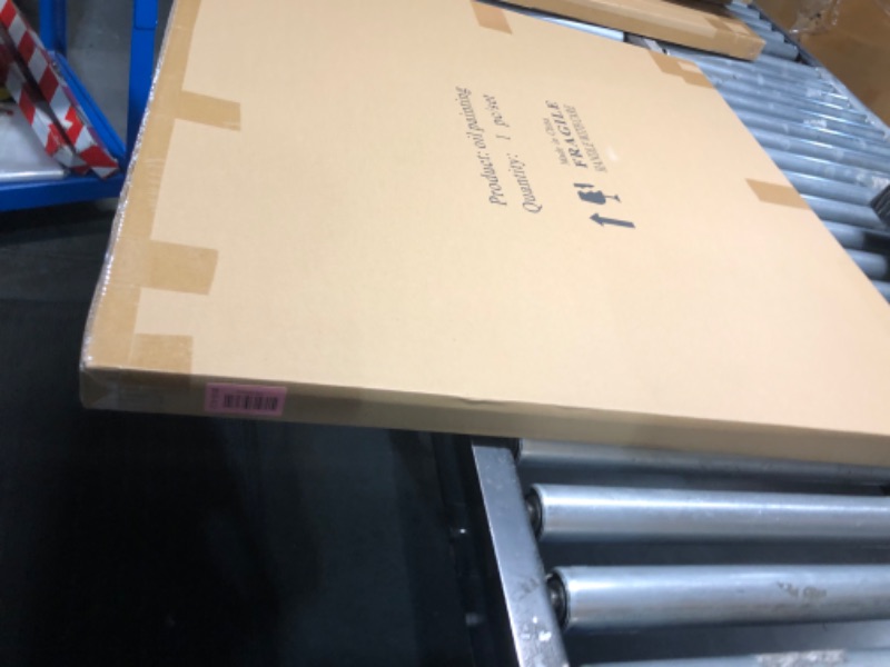 Photo 1 of ***FACTORY SEALED***Creespi Minimalist Black and White Textured Wall Art,Contemporary Abstract Line Oil Painting on Canvas for Home Decor 36x36 inch