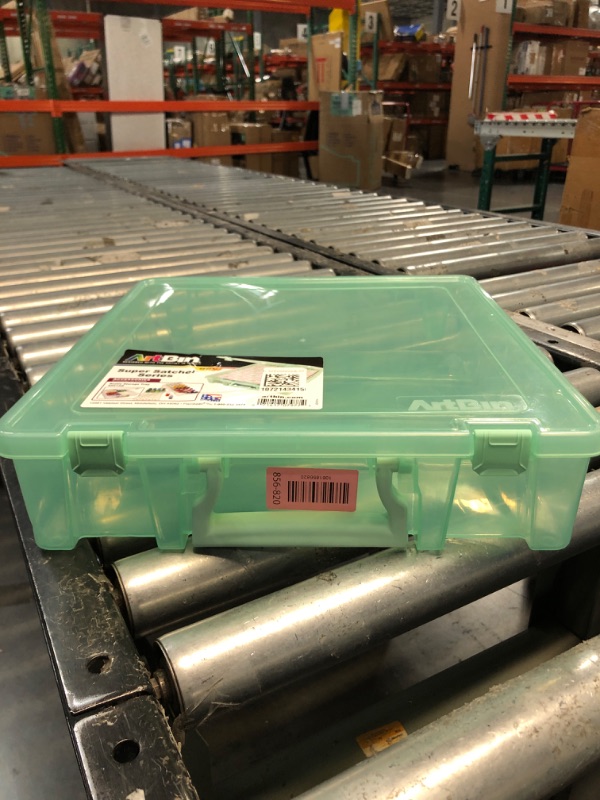 Photo 1 of ArtBin 6955RJ Super Satchel 1-Compartment Box, Art & Craft Organizer, 1-Pack, Translucent Mint