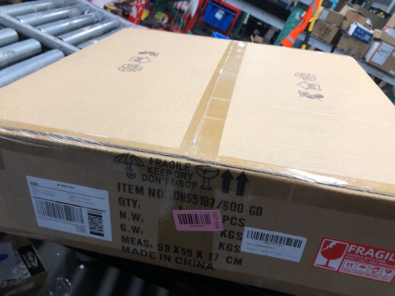 Photo 1 of ***FACTORY SEALED***AXILIXI Modern Crystal Chandelier Gold, 24" Round Chandeliers for Dining Room K9 5 Tiers Ceiling Pendant Light Fixtures Golden Large Raindrop Flush Mount Chandelier for Foyer Living Room Staircase