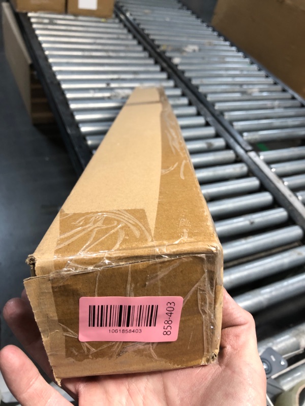 Photo 1 of ***FACTORY SEALED***Morena II 72-144 Inch Adjustable Curtain Rod Set, 1 Inch Diameter in Black