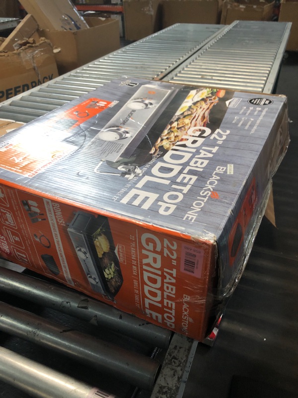 Photo 1 of
Blackstone 1666 22” Tabletop Griddle with Stainless Steel Faceplate, Powder Coated Steel, Black