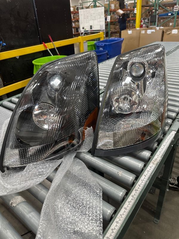 Photo 1 of *** PARTS ONLY - SEE NOTES *** LEAVAN LED Headlight Assembly Compatible with Volvo VNL 2004-2014,Black Factory Style LED High/Low Beam Headlamp Driver and Passenger (Pair of Headlight Assembly)