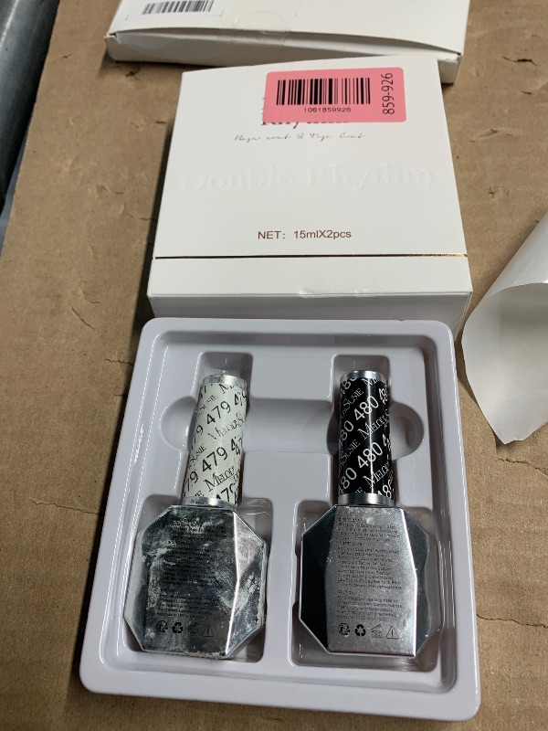 Photo 1 of 2 Pcs 15ml UV Gel Polish Set Pure White And Black Color Gel Nail Polish Kit Nail Art Salon DIY (2-A1015+A1093)
***STOCK PHOTO FOR REFERENCE ONLY***