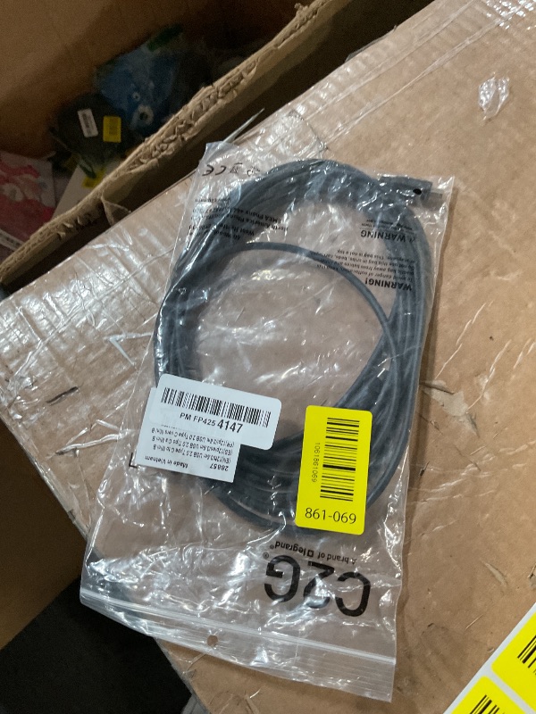 Photo 1 of 12ft (3.7m) USB 2.0 USB-C to USB Mini-B Cable M/M - Black