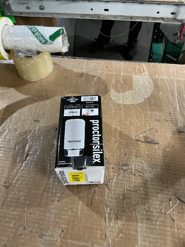 Photo 1 of ***(HEAVILY USED/ MINOR DAMAGE)***Proctor Silex Electric Coffee Grinder for Beans, Spices and More, Stainless Steel Blades, 12 Cups, White