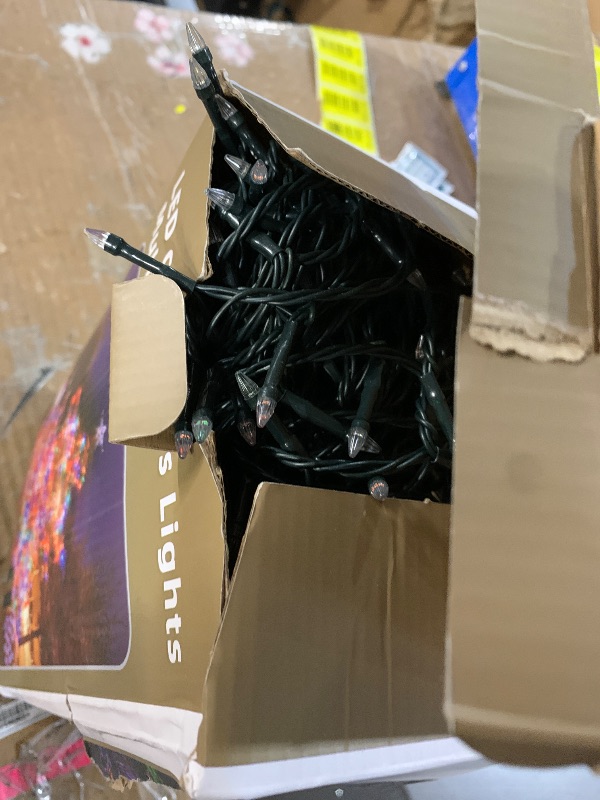 Photo 1 of **************Missing power cord**************
1500 LED 470FT Christmas String Lights Outdoor, 12 Modes and Timer Memory Dimmable, Plug in Waterproof Dark Green Wire Twinkle Fairy Light for for Xmas Yard Tree Wedding Party Decor (Multicolor)